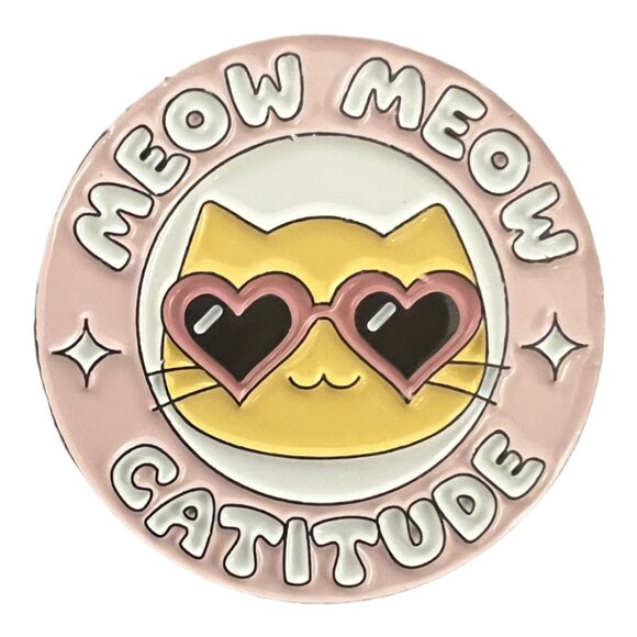 🧷BUNDLE OF 3 Enamel Pins - Cat-Themed Pins - "Certified Cat Lady" etc. - Picture 4 of 5